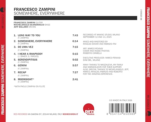 Francesco Zampini - Somewhere, Everywhere - cd image 2