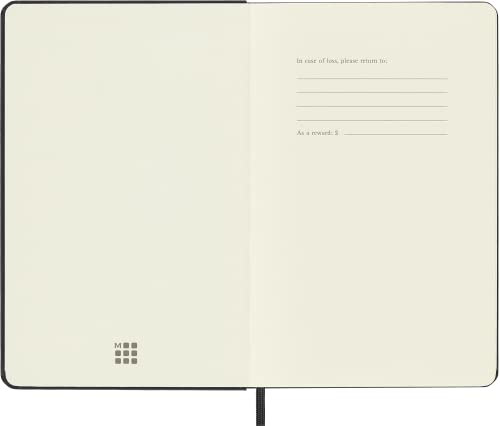 MEDIUM RULED HARDCOVER NOTEBOOK BLACK - Non-book item image 2