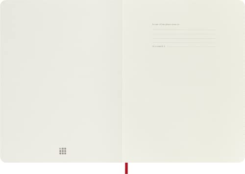 Moleskine Scarlet Red Extra Large Ruled Notebook Soft - Paperback image 2