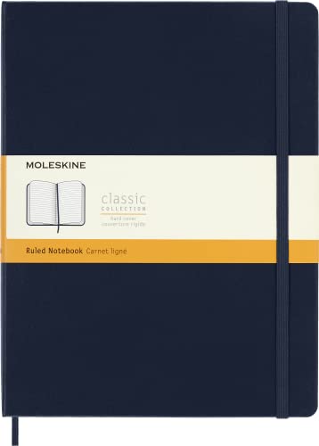 Moleskine Sapphire Blue Extra Large Ruled Notebook Hard - Non-book ite image 1