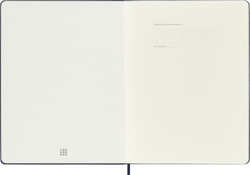 Moleskine Sapphire Blue Extra Large Plain Notebook Hard - Non-book ite image 3