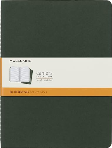Moleskine Myrtle Green Extra Large Ruled Cahier Journal (set Of 3) - P image 1