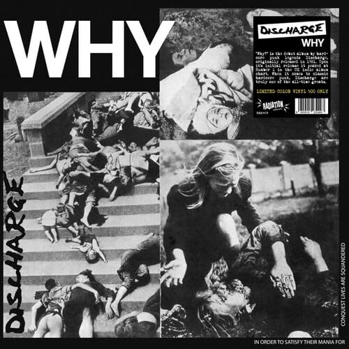 DISCHARGE - Why (Red Vinyl) - Vinyl Record image 1