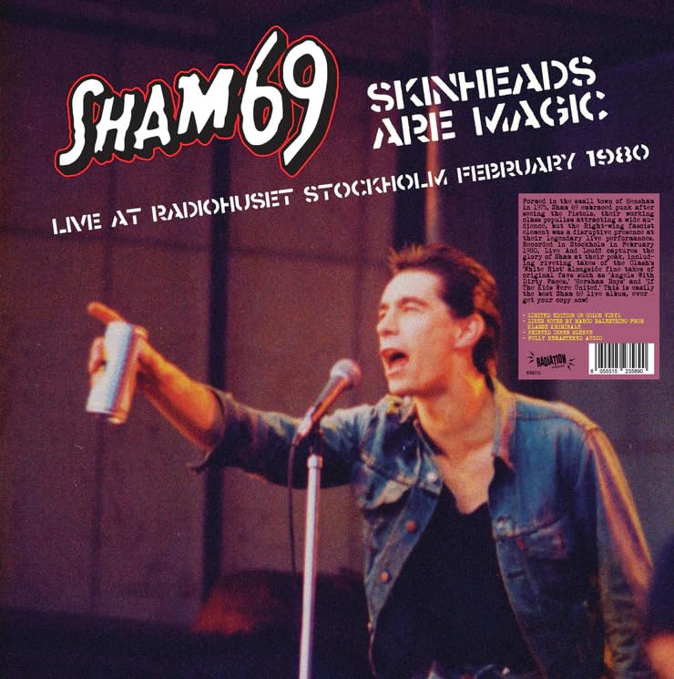 SHAM 69 - Skinheads Are Magic - Live In Stockholm 02/02/1980 (Red Marb image 1