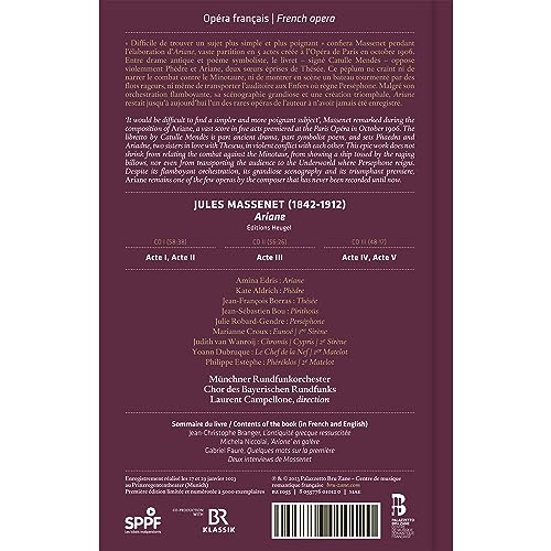 MUNCHNER RUNDFUNKORC - JULES MASSENET ARIANE - CD3B image 2