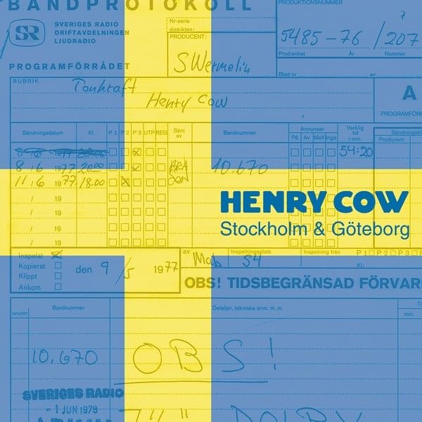 HENRY COW - Stockholm & Goteborg - Vinyl Record image 1