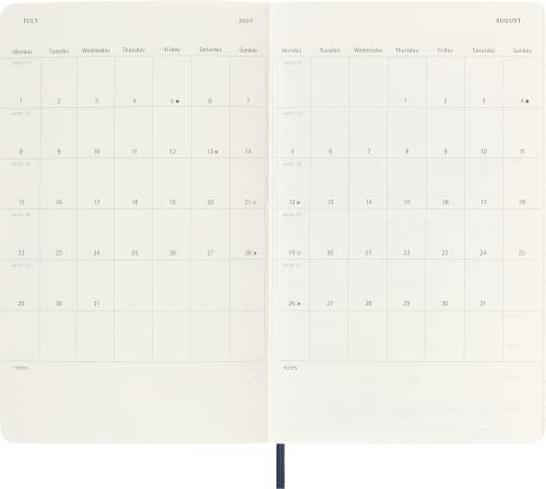 Moleskine 2024 12-Month Daily Large Softcover Notebook - Spiral image 5