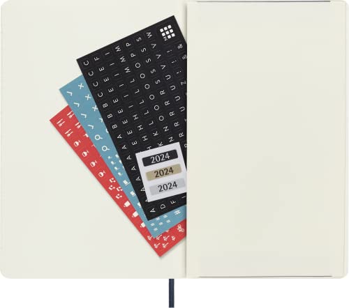 Moleskine 2024 12-Month Daily Large Softcover Notebook - Spiral image 6