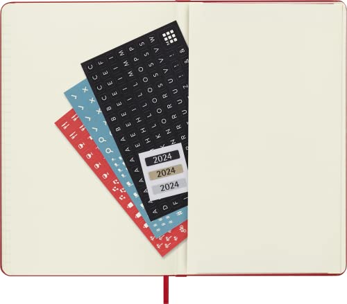 Moleskine 2024 12-Month Weekly Large Hardcover Notebook - Spiral image 6