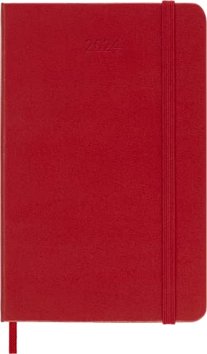 Moleskine 2024 12-Month Weekly Pocket Hardcover Notebook - Spiral image 2