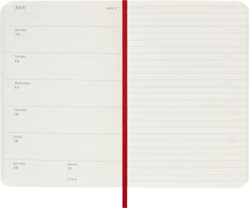 Moleskine 2024 12-Month Weekly Pocket Softcover Notebook - Spiral image 4