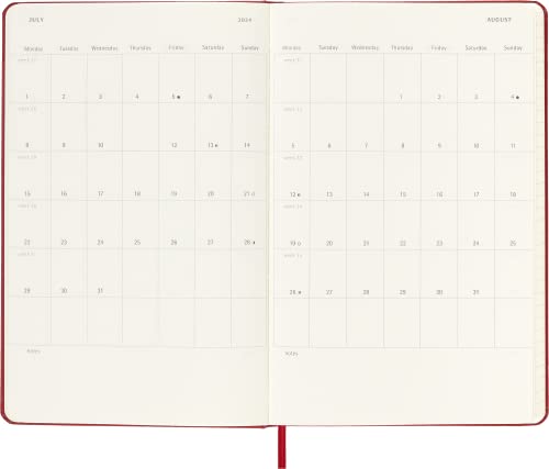 Moleskine 2024 18-Month Weekly Large Hardcover Notebook - Non-book ite image 5