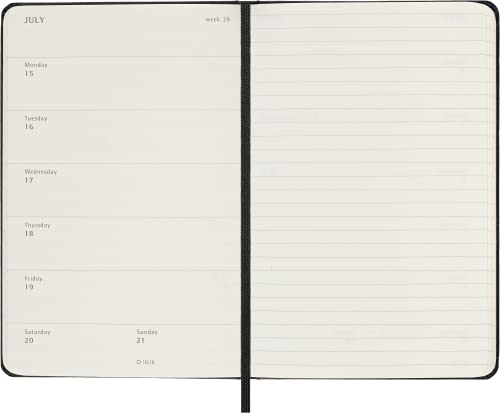 Moleskine 2024 18-Month Weekly Pocket Hardcover Notebook - Non-book it image 4