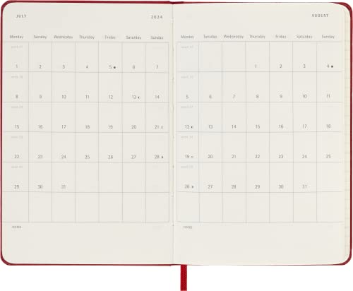 Moleskine 2024 18-Month Weekly Pocket Hardcover Notebook - Non-book it image 4