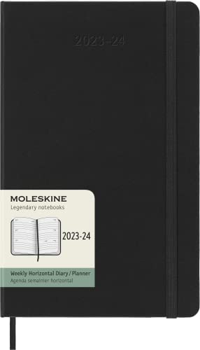 Moleskine 2024 18-Month Weekly Horizontal Large Hardcover Notebook - N image 1