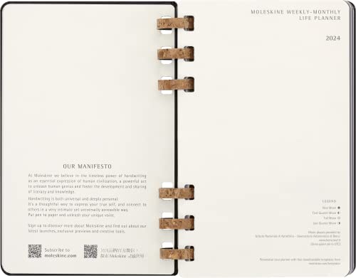 Moleskine 2024 12-Month Large Life Spiral Planner - Spiral image 3