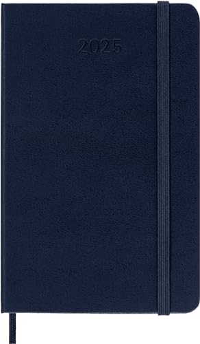Moleskine - 2025 12-Month Weekly Pocket Hardcover Notebook : Sapphire image 2