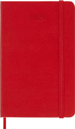 Moleskine - 2025 12-Month Weekly Pocket Hardcover Notebook : Scarlet image 2