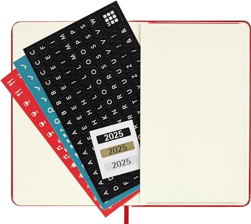 Moleskine - 2025 12-Month Weekly Pocket Hardcover Notebook : Scarlet image 6