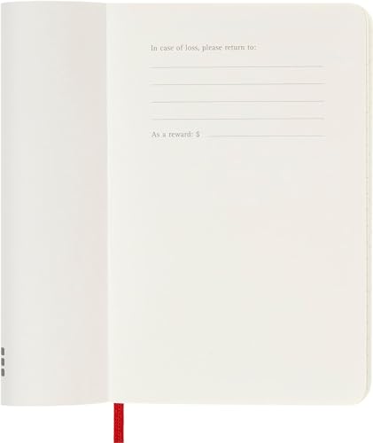 Moleskine - 2025 12-Month Weekly Pocket Softcover Notebook : Scarlet R image 3