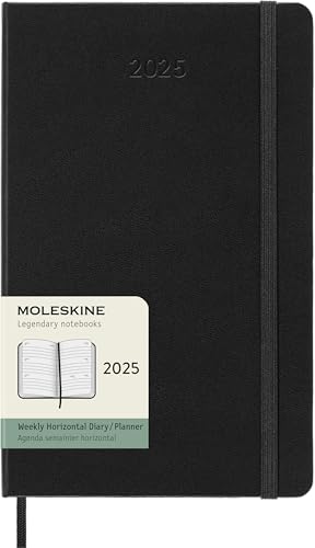Moleskine - 2025 12-Month Weekly Horizontal Large Hardcover Notebook : image 1