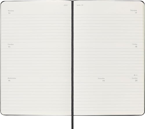 Moleskine - 2025 12-Month Weekly Horizontal Large Hardcover Notebook : image 4
