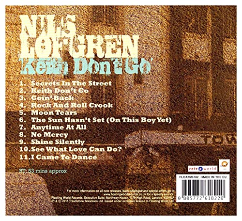 Nils Lofgren - Keith Don't Go - CD image 3