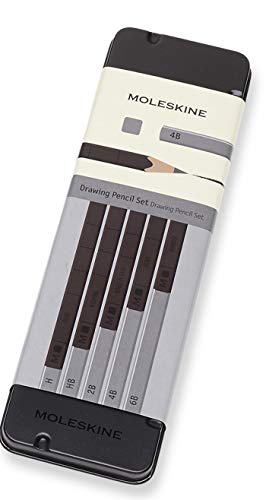 Moleskine Graphite Drawing Pencil Set (5 Graded Pencils) - Non-book it image 1