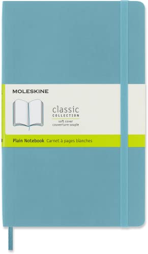 Moleskine Reef Blue Notebook Large Plain Soft - Non-book item image 1