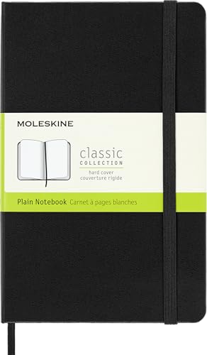 MEDIUM PLAIN HARDCOVER NOTEBOOK BLACK - Non-book item image 1