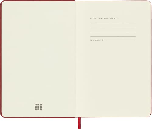 MEDIUM RULED HARDCOVER NOTEBOOK SCARLET - Non-book item image 3