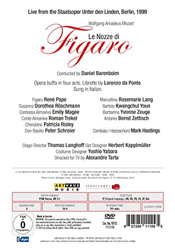 DANIEL BARENBOIM - LE NOZZE DI FIGARO - DVD image 2