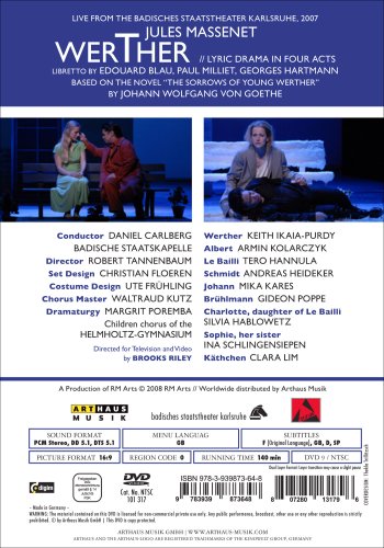 BADISCHE STAATSKAPEL - WERTHER - DVD image 2