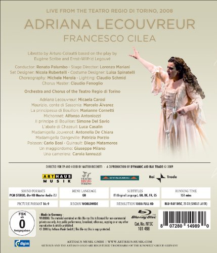 ORCHESTRA AND CHORUS - ADRIANA LECOUVREUR - BLUR image 2