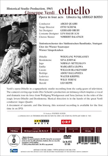 VIENNA BOYS CHOIR / - OTHELLO - DVD image 2