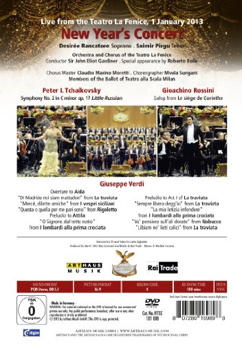 ORCHESTRA AND CHORUS - NEW YEARS CONCERT 2013 FEAT M - DVD image 2
