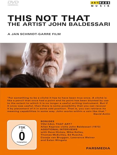 JAN SCHMIDT-GARRE - JOHN BALDESSARI - DVD image 1