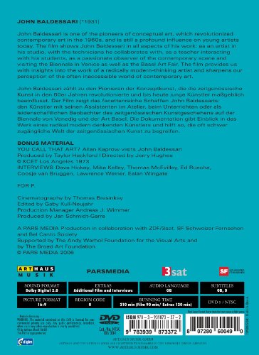 JAN SCHMIDT-GARRE - JOHN BALDESSARI - DVD image 2