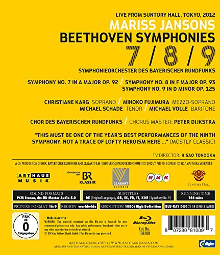 BEETHOVEN SYMPHONIES - MARISS JANSONS; CHRISTIANE KAR - BLUR image 2