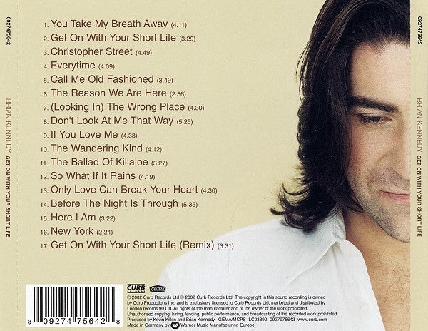 Brian Kennedy - Get On With Your Short Life - Used CD image 2