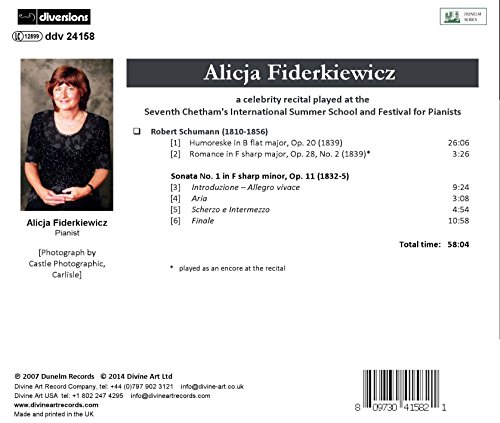 ALICJA FIDERKIEWICZ - CELEBRITY RECITAL - CD image 2