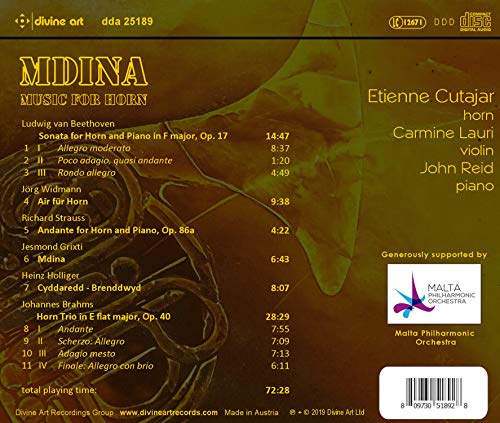 Ludwig van Beethoven - Mdina: Music for Horn - CD image 2