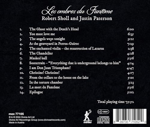 ROBERT SHOLL/JUSTIN - LES OMBRES DU FANTOME - CD image 2