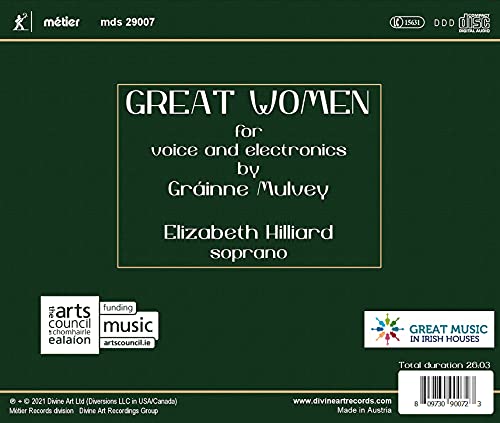 HILLIARD - MULVEY:GREAT WOMEN - cd image 2