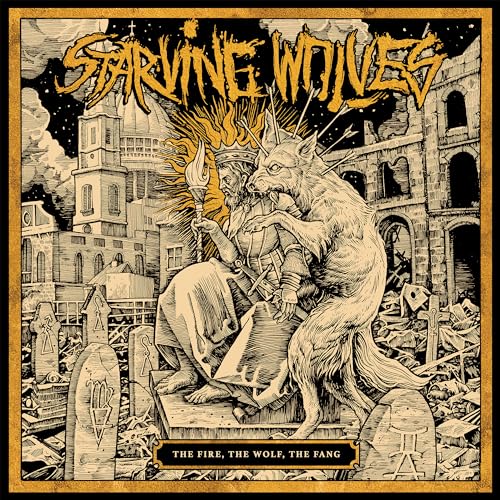 STARVING WOLVES - FIRE, THE WOLF, THE FANG - Vinyl Record image 1
