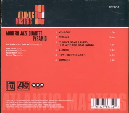 Modern Jazz Quartet - Pyramid - CD image 2
