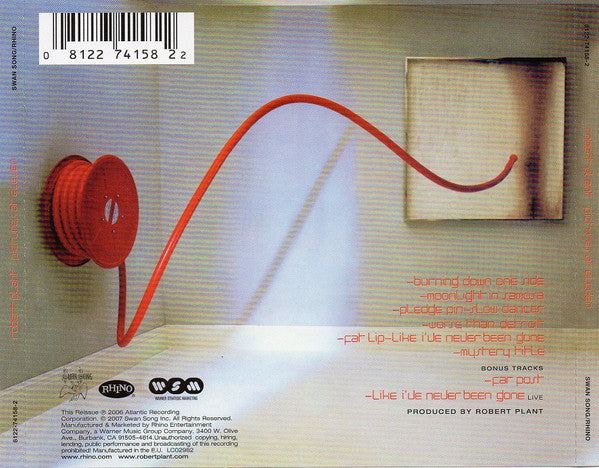 Robert Plant - Pictures At Eleven - CD image 3