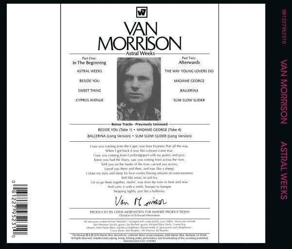 Van Morrison - Astral Weeks - CD image 2