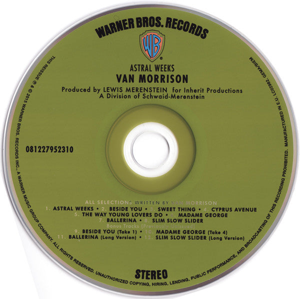 Van Morrison - Astral Weeks - CD image 3