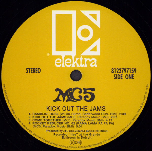MC5 - Kick Out The Jams - Vinyl Record VINYL image 5